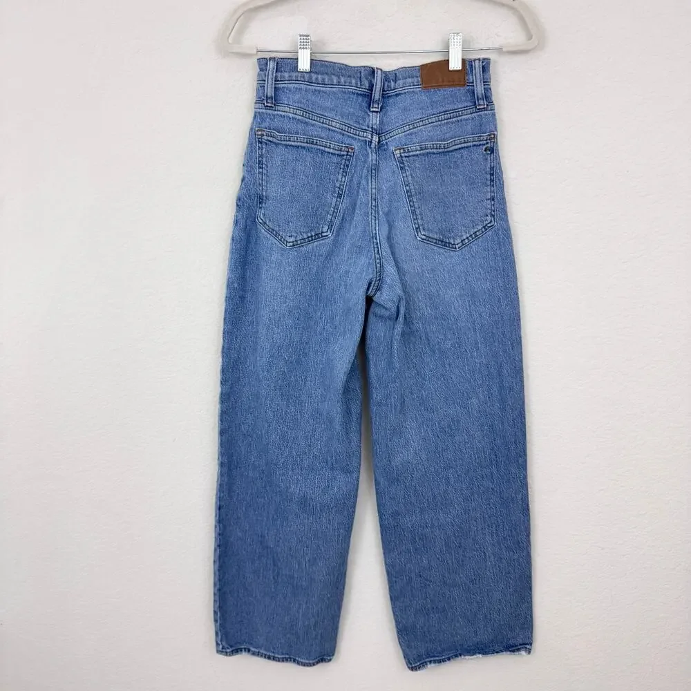 Madewell Womens Perfect Vintage Wide Leg Jean Size 27 Stretch Casual Denim Blue - Picture 5 of 9